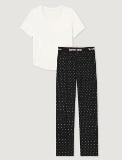 Women's Second Skin Sleep Pocket Tee & Pant Set