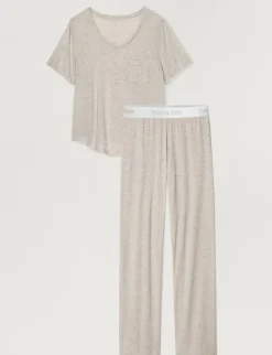 Women's Second Skin Sleep Pocket Tee & Pant Set