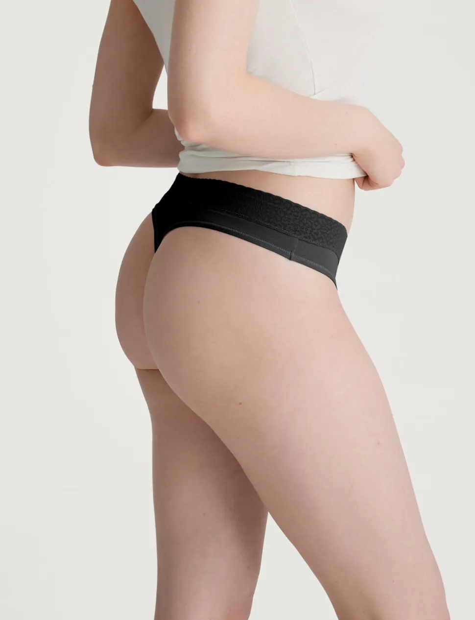 Women's Second Skin Thong, Lace Waist (5-Pack)
