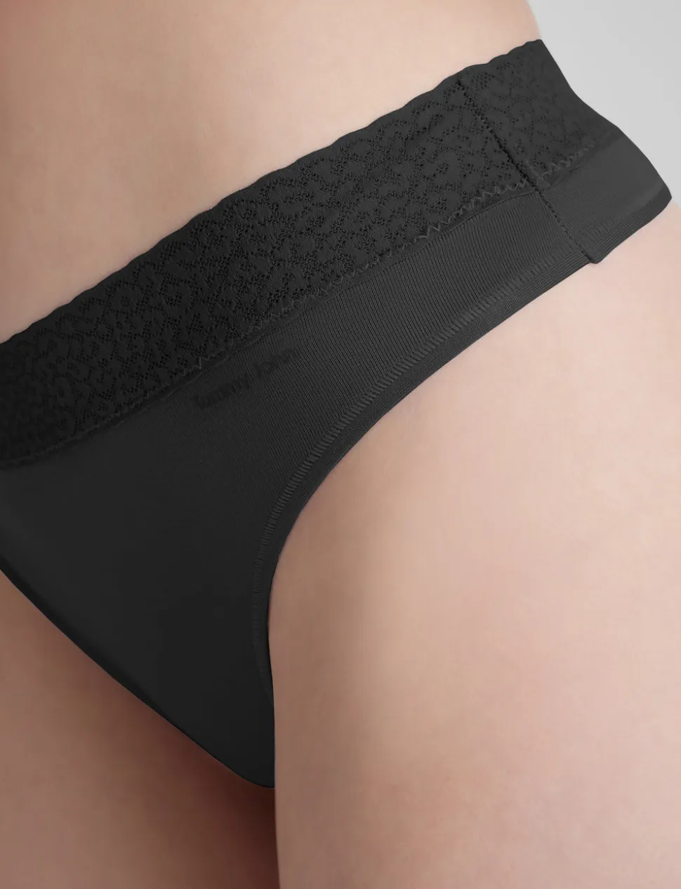 Women's Second Skin Thong, Lace Waist (5-Pack)