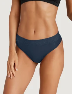 Women's Second Skin Thong, Lace Waist (5-Pack)