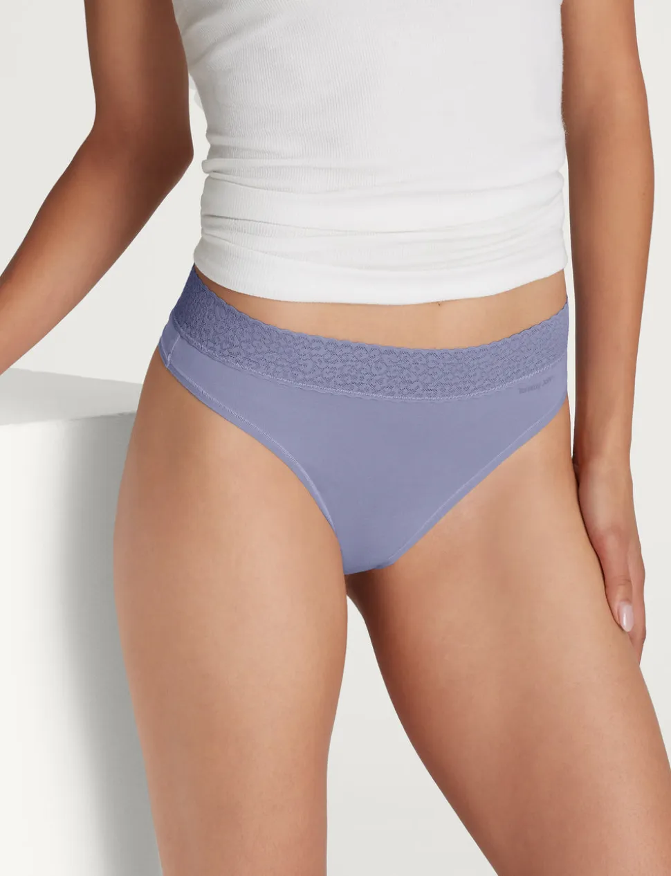 Women's Second Skin Thong, Lace Waist (5-Pack)