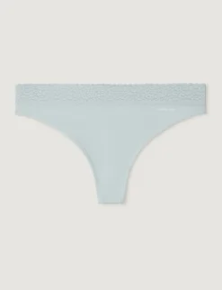 Women's Second Skin Thong, Lace Waist
