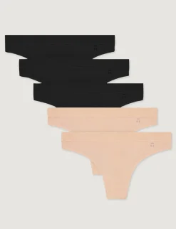 Women's Second Skin Thong (5-Pack)