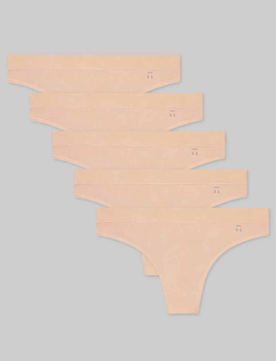 Women's Second Skin Thong (5-Pack)